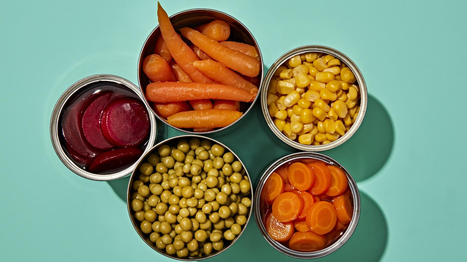 4) Canned Vegetables – While convenient, many brands are loaded with sodium, which can raise blood pressure and lead to bloating