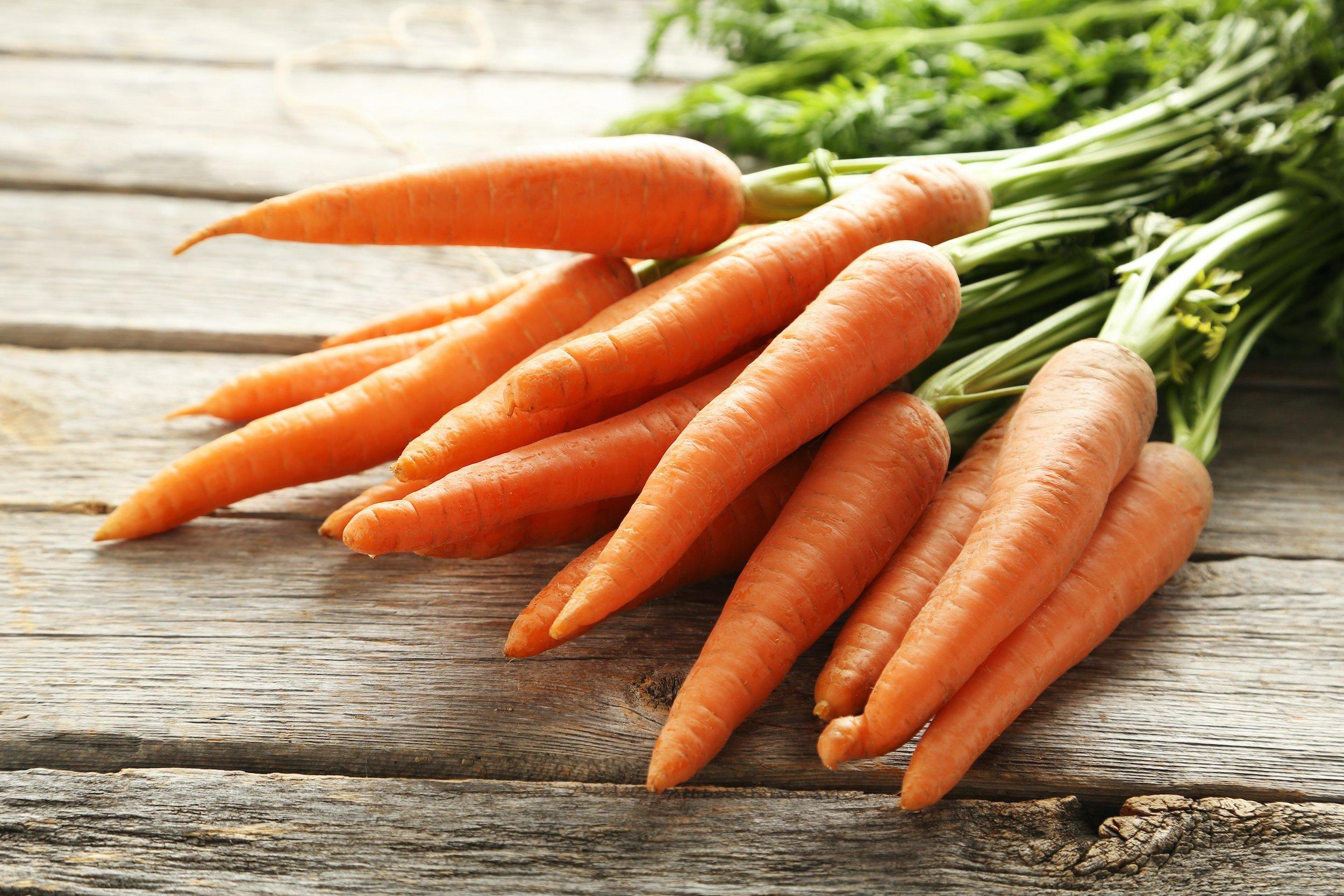 9) Carrots - These crunchy veggies are rich in beta-carotene and offer sweetness and crunch at a fraction of the cost of avocados