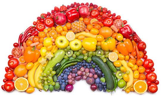 4) Eat Colorfully: Fill your plate with a variety of fruits and vegetables. Their vitamins and antioxidants work wonders for your skin and longevity